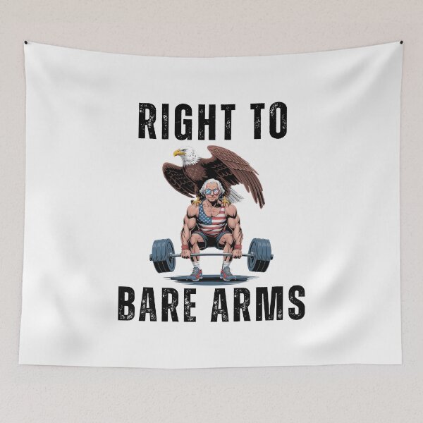 Item preview, Right to bare arms George Washington 4th of July humor designed and sold by snowry.