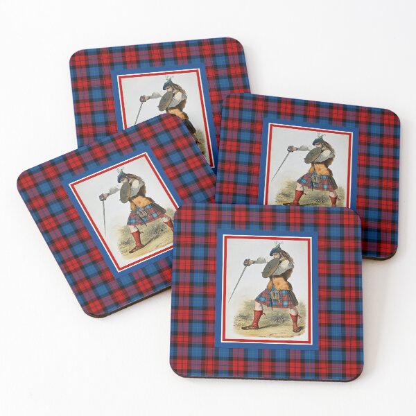 Item preview, Clan MacLachlan Vintage Portrait Tartan Border designed and sold by plaidwerx.