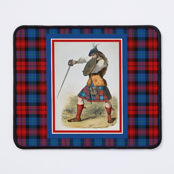 Item preview, Clan MacLachlan Vintage Portrait Tartan Border designed and sold by plaidwerx.