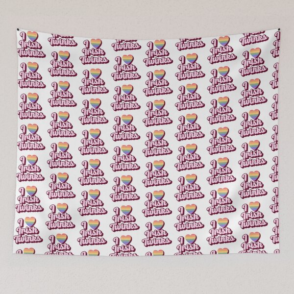 Item preview, I Heart Irish Twinks WordArt Gay Sticker designed and sold by feardeargcrafts.