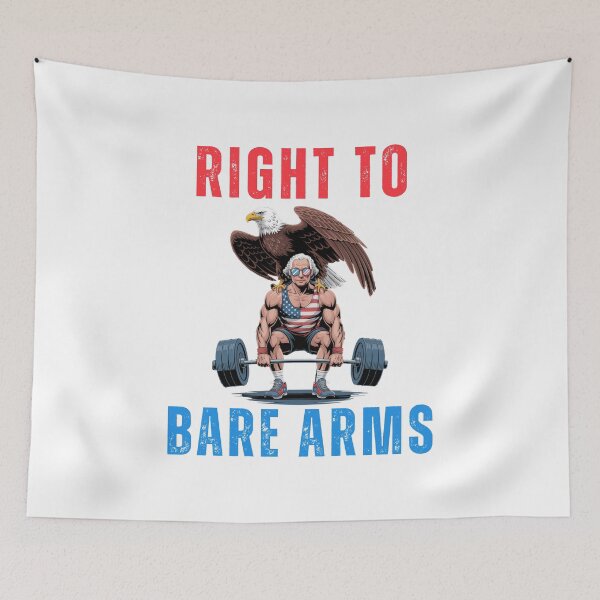 Item preview, Right to bare arms George Washington 4th of July joke designed and sold by snowry.