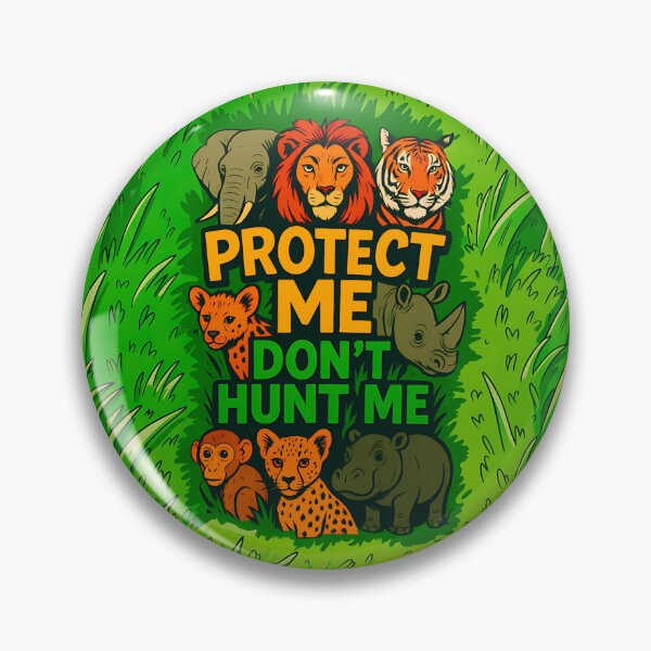 Item preview, Save Wildlife – Anti-Hunting Animal Illustration designed and sold by Designfordream.