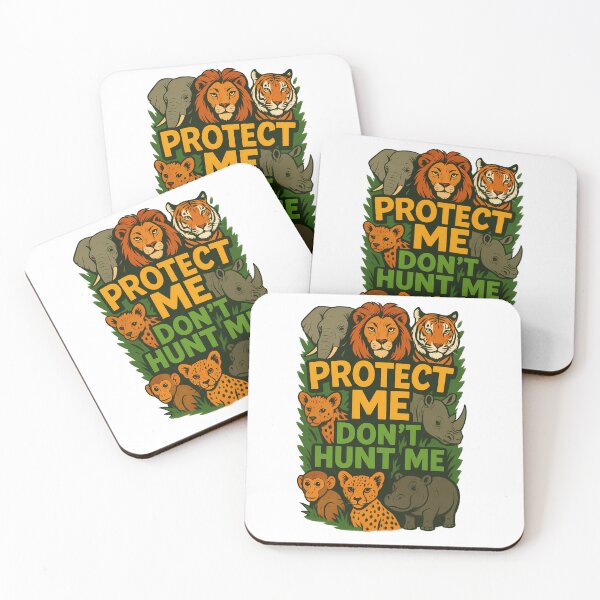 Item preview, Save Wildlife – Anti-Hunting Animal Illustration designed and sold by Designfordream.