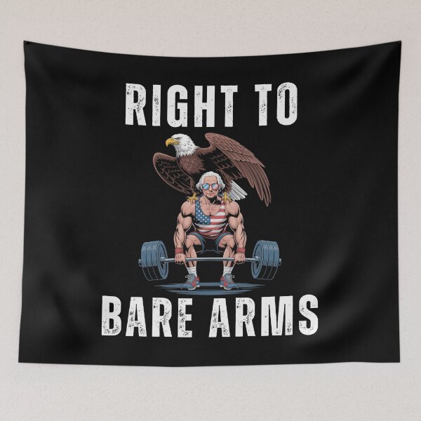 Item preview, Right to bare arms George Washington 4th of July funny designed and sold by snowry.