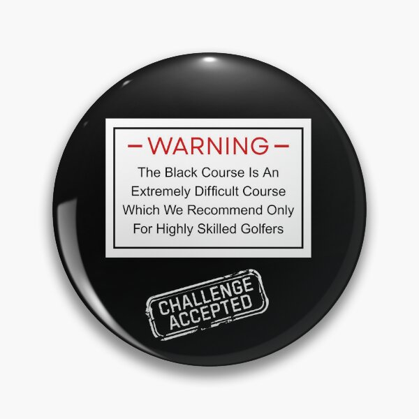 Item preview, Bethpage Black Warning Sign - Golf Challenge designed and sold by triharder12.