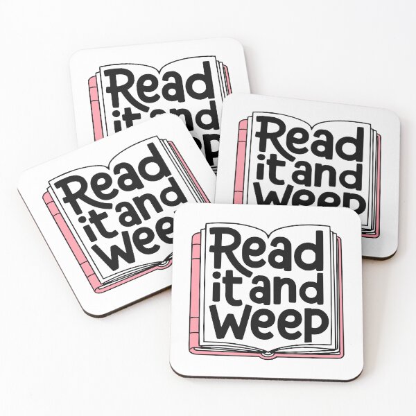 Item preview, Read It And Weep! Funny Book Pun designed and sold by PMCreative.