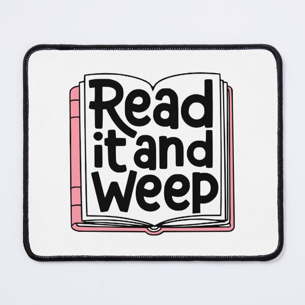 Item preview, Read It And Weep! Funny Book Pun designed and sold by PMCreative.