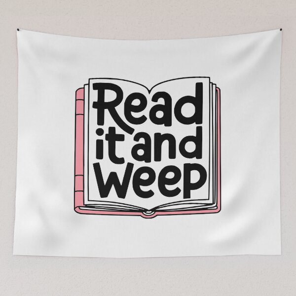 Item preview, Read It And Weep! Funny Book Pun designed and sold by PMCreative.