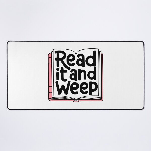 Item preview, Read It And Weep! Funny Book Pun designed and sold by PMCreative.