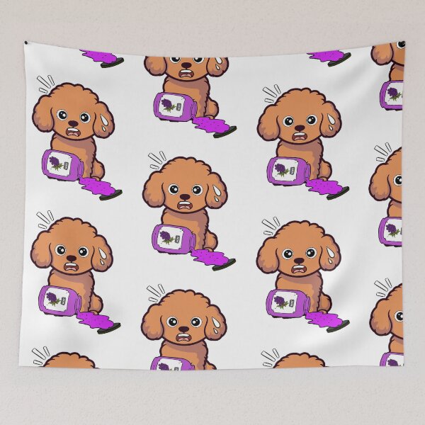 Item preview, Funny Brown Dog Spilled Grape Jam designed and sold by Pet Station.
