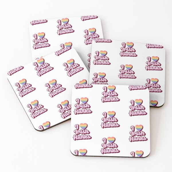 Item preview, I Heart Irish Hunks WordArt Gay Sticker designed and sold by feardeargcrafts.