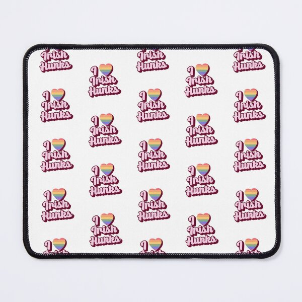 Item preview, I Heart Irish Hunks WordArt Gay Sticker designed and sold by feardeargcrafts.