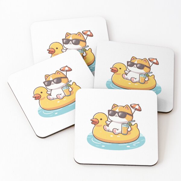 Item preview, Cat in pool designed and sold by Patch & Print.