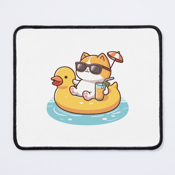 Item preview, Cat in pool designed and sold by Patch & Print.