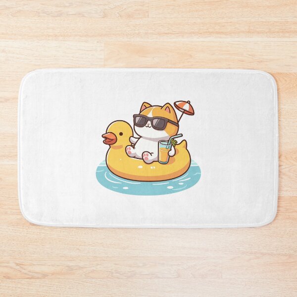 Item preview, Cat in pool designed and sold by Patch & Print.