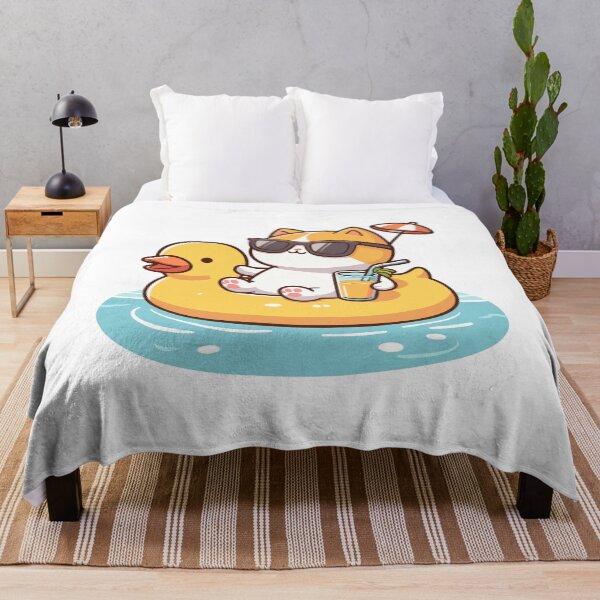 Item preview, Cat in pool designed and sold by Patch & Print.