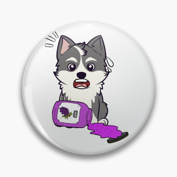 Item preview, Funny Husky Dog Spilled Grape Jam designed and sold by Pet Station.