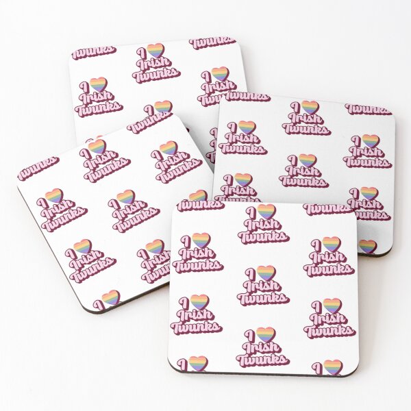 Item preview, I Heart Irish Twunks WordArt Gay Sticker designed and sold by feardeargcrafts.