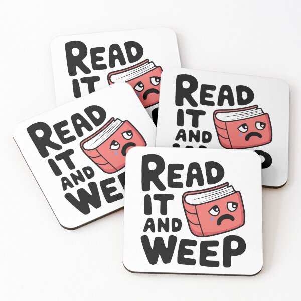 Item preview, Read It And Weep! Cute Book Pun designed and sold by PMCreative.