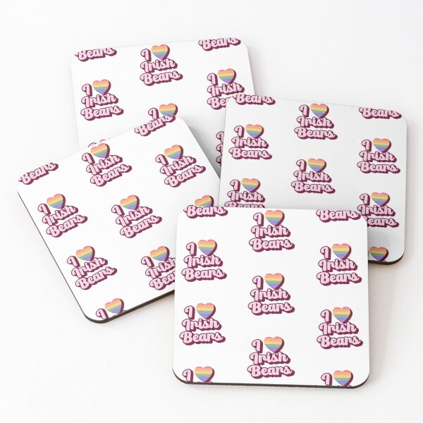 Item preview, I Heart Irish Bears WordArt Gay Sticker designed and sold by feardeargcrafts.