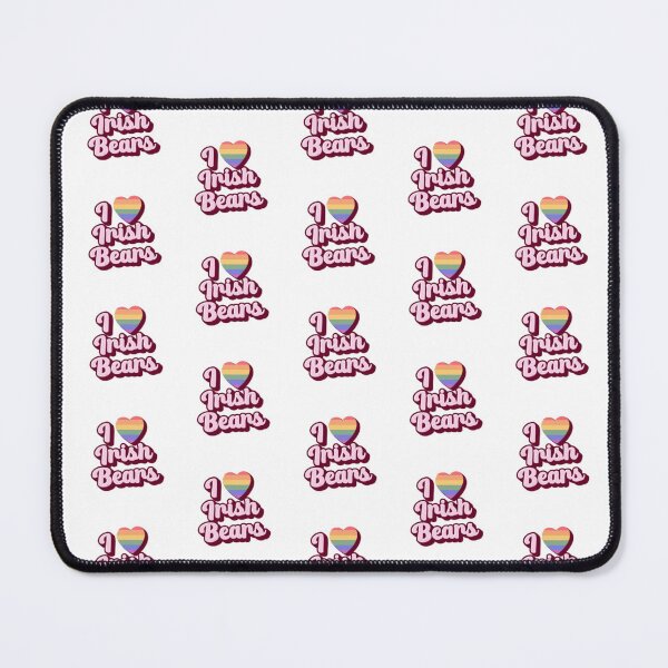 Item preview, I Heart Irish Bears WordArt Gay Sticker designed and sold by feardeargcrafts.