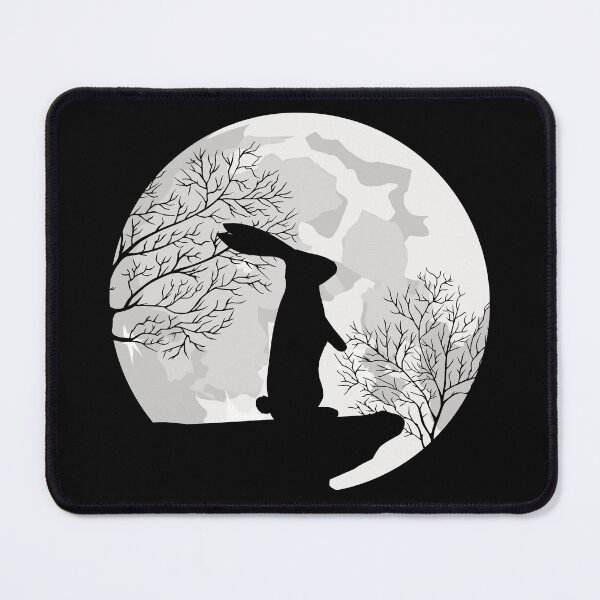 Item preview, Moon and Rabbit Wilderness Silhouette Design designed and sold by Jaudaux Designs.