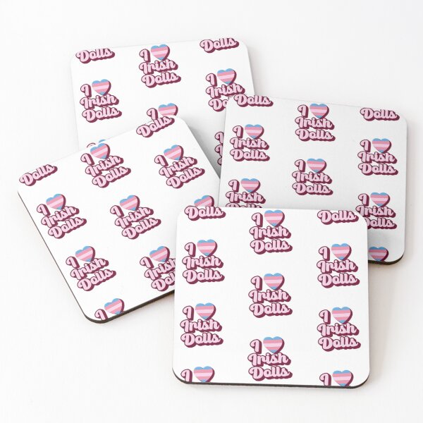 Item preview, I Heart Irish Dolls WordArt Gay Trans Sticker designed and sold by feardeargcrafts.