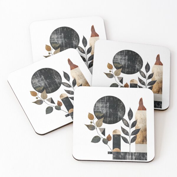 Item preview, Minimalist Composition with Botanical and Geometric Elements designed and sold by Kollibri.