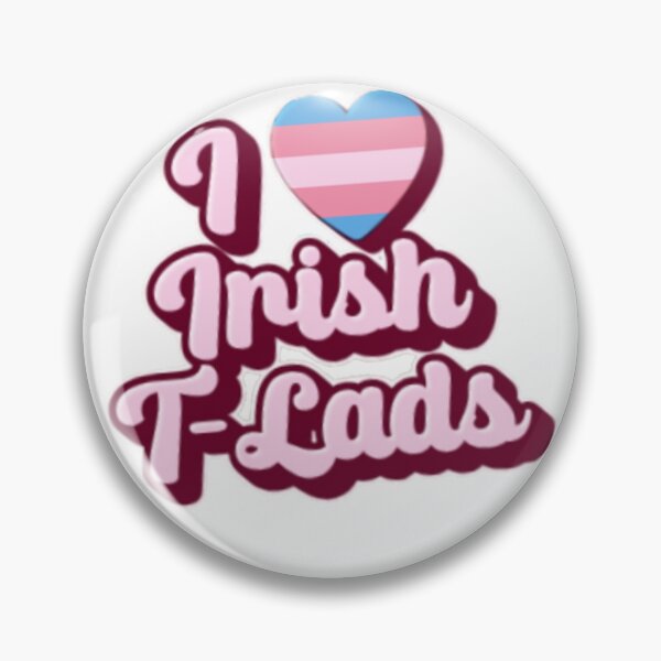 Item preview, I Heart Irish T-Lads WordArt Gay Trans Sticker designed and sold by feardeargcrafts.
