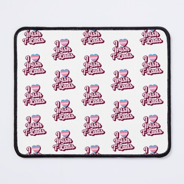 Item preview, I Heart Irish T-Lads WordArt Gay Trans Sticker designed and sold by feardeargcrafts.