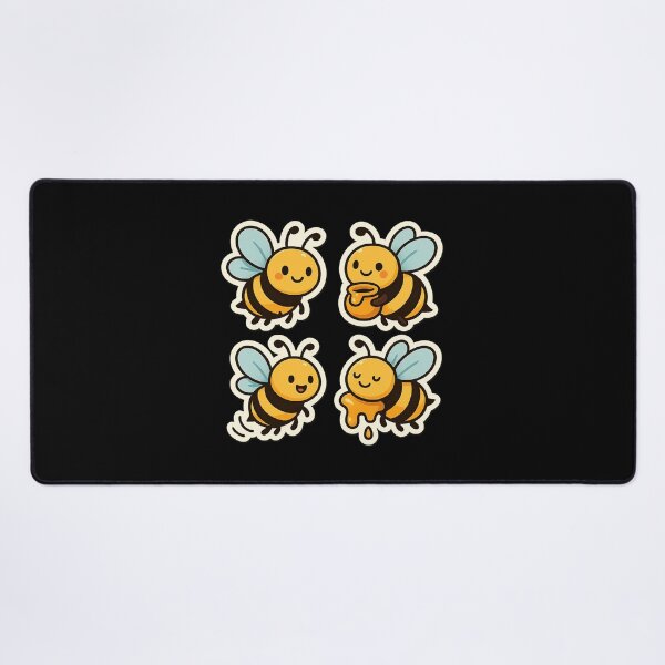 Item preview, Cute Bee Set – Adorable Bees with Honey designed and sold by 32BlackRoses.