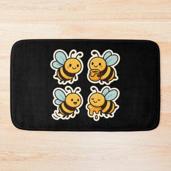 Item preview, Cute Bee Set – Adorable Bees with Honey designed and sold by 32BlackRoses.