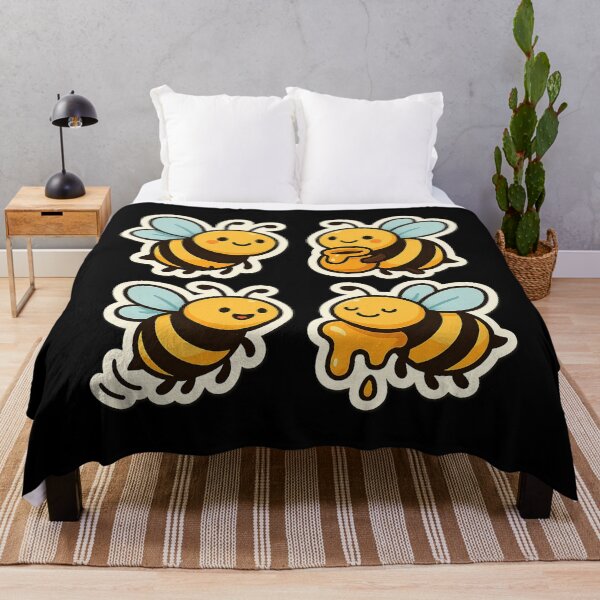 Item preview, Cute Bee Set – Adorable Bees with Honey designed and sold by 32BlackRoses.
