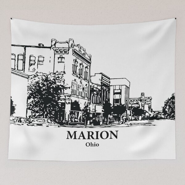 Aperçu de l'œuvre Marion - Ohio créée et vendue par Lakeric Cityscapes.