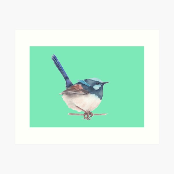 Item preview, Watercolour Fairy Wren  designed and sold by Yarlseri.