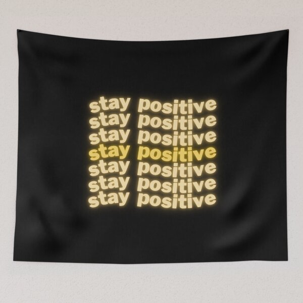 Item preview, stay positive (neon) | optimistic happy quote designed and sold by MesmerizingCo.