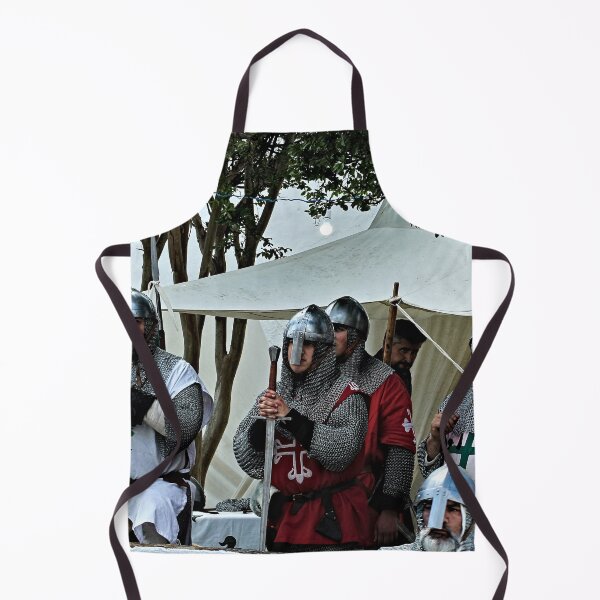 Item preview, Medieval Knights Standing in front of a White Tent designed and sold by Anna Lemos.