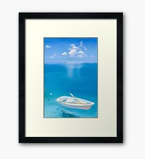 Serene Blue Framed Print