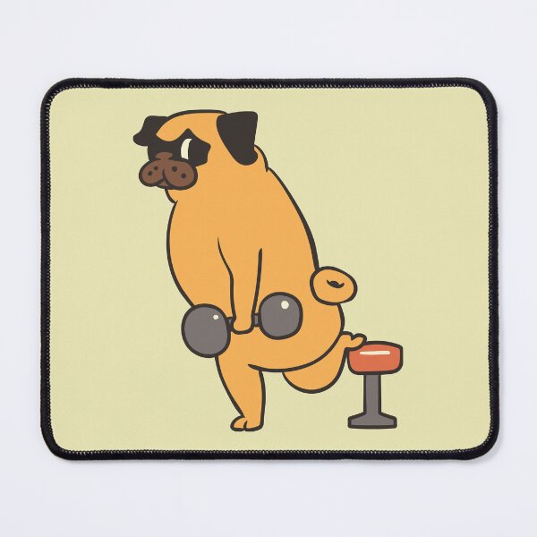 Item preview, Bulgarian split squat Pug designed and sold by Huebucket.