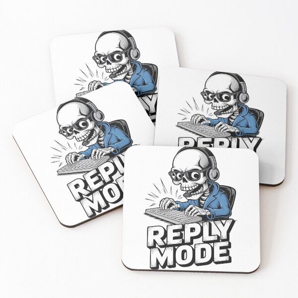 Item preview, Reply Mode Activated Skeleton Typing Fast designed and sold by Taans-Creation.
