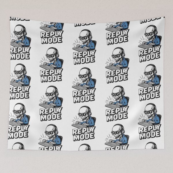 Item preview, Reply Mode Activated Skeleton Typing Fast designed and sold by Taans-Creation.