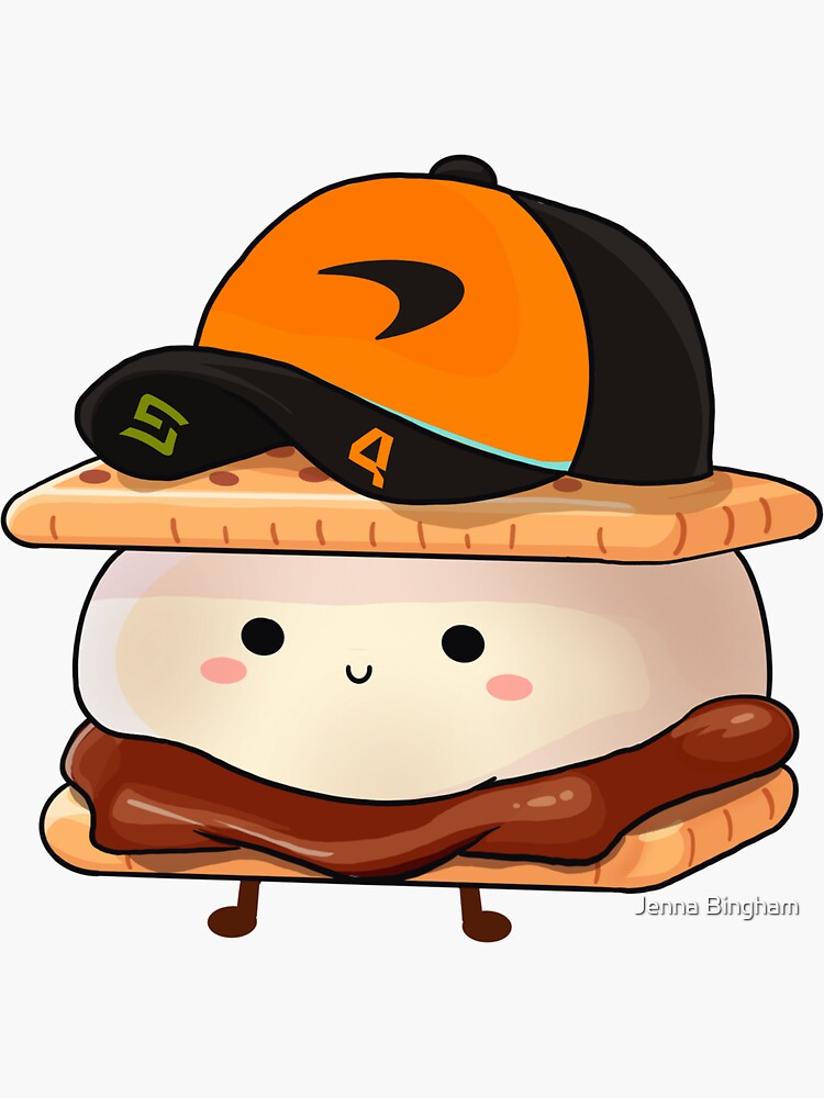 Imagen 3 de 3, Pegatina con la obra Lando S'morris (Lando Norris), diseñada y vendida por jen-erally.