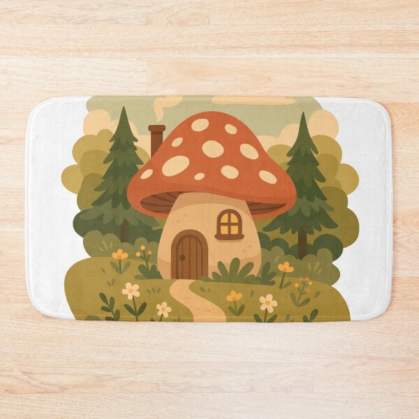 Item preview, Cozy Mushroom House in the Forest designed and sold by CHERRY--SHOP.