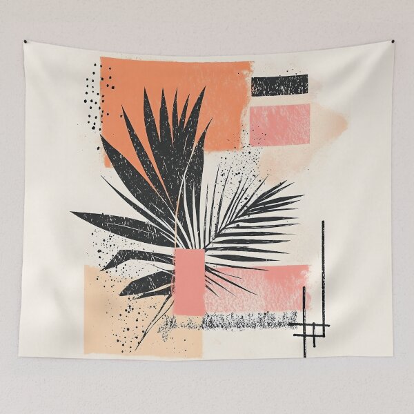 Item preview, Minimalist Composition with Botanical and Geometric Elements designed and sold by Kollibri.