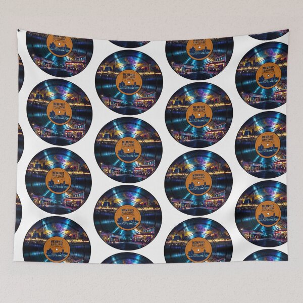Item preview, Memphis Blues Legend – Night City Vinyl Art with Live Music Theme designed and sold by TeeTimeTreasure.