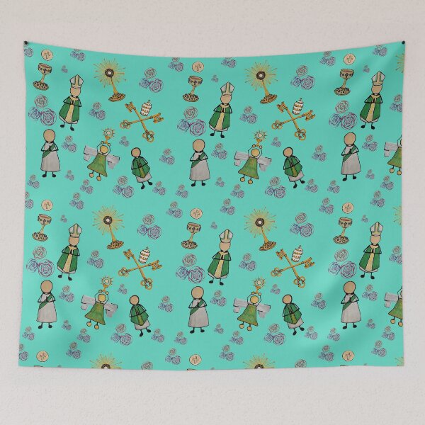 Item preview, Catholic Life - Aqua designed and sold by Snowroseblossom.