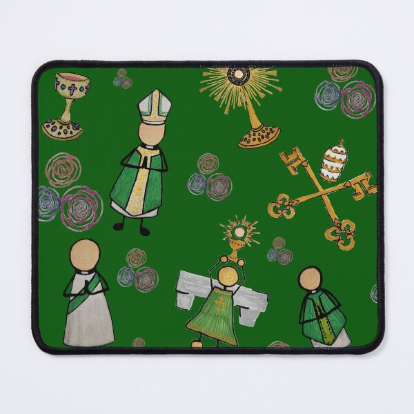 Item preview, Catholic Life - Dark Green designed and sold by Snowroseblossom.