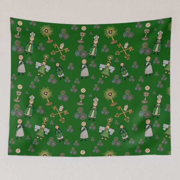 Item preview, Catholic Life - Dark Green designed and sold by Snowroseblossom.