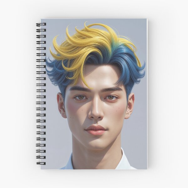 Item preview, Korean man with yellow-blue hair designed and sold by Sergii Davydenko.