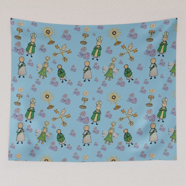 Item preview, Catholic Life - Light Blue designed and sold by Snowroseblossom.